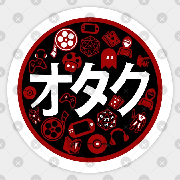 Otaku Means Geek V2 Sticker by PopCultureShirts